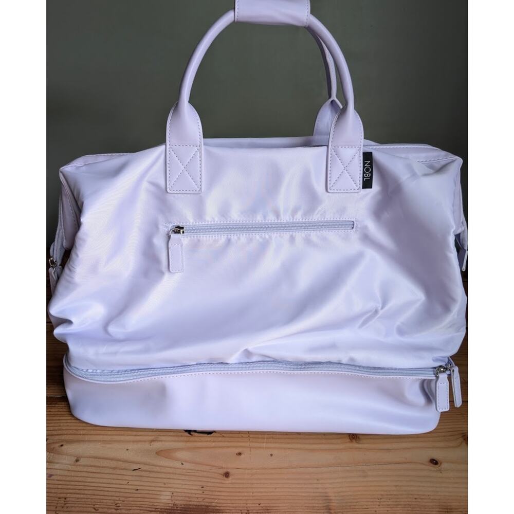 NOBL Travel Drop Bottom Weekender Bag – Lavender Carry-On Travel Duffel